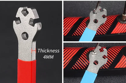 Lebycle Bicycle Spoke Wrench – Stainless Steel Wheel Tension Repair Tool
