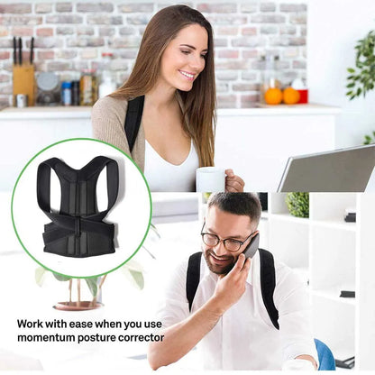 Alloy Bar Posture Corrector – Scoliosis Back Brace Spine Corset with Shoulder Therapy Support, Orthopedic Posture Correction Belt