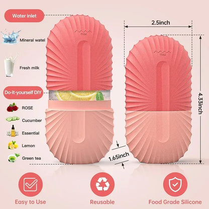 Ice Facial Roller Silicone Mold – Beauty Tool for Eye Puffiness, Pore Minimizing & Skin Massage
