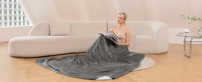 Heated Electric Blanket – Soft Throw with 6 Heating Levels, 4-Hour Auto-Off & Overheat Protection