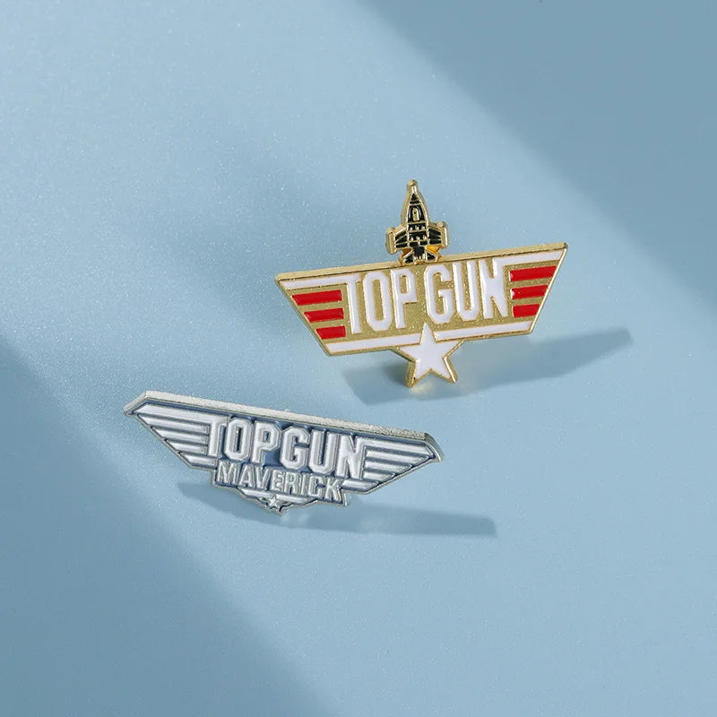 Top Gun Navy Fighter Weapons School Enamel Pin – Vintage Metal Badge for Backpack, Clothes, Jewelry & Shirt Collar