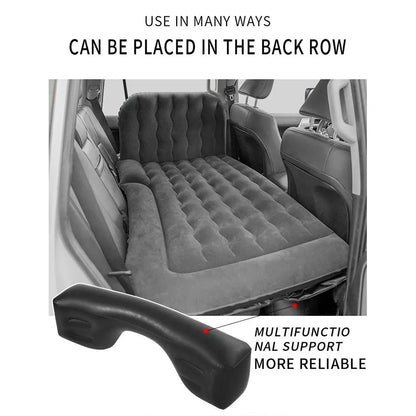 New Car Inflatable Bed: PVC and Flocking Air Travel Mattress for Most Small Cars - Comfortable Beige, Black, and Gray Options for Adults on-the-Go!