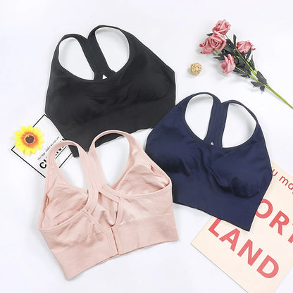 Women’s Gym Tank Top — Corset Sports Bra Push-Up Crop Top | Breathable Fitness & Running Athletic Wear