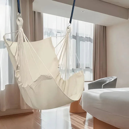 Leisure Fabric Hammock Chair – Outdoor Swing Dormitory Anti-Rollover with Storage Bag