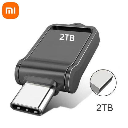 Xiaomi 2TB Metal USB 3.2 Flash Drive — High-Speed Type-C Dual-Use Memory Stick for Mobile & PC