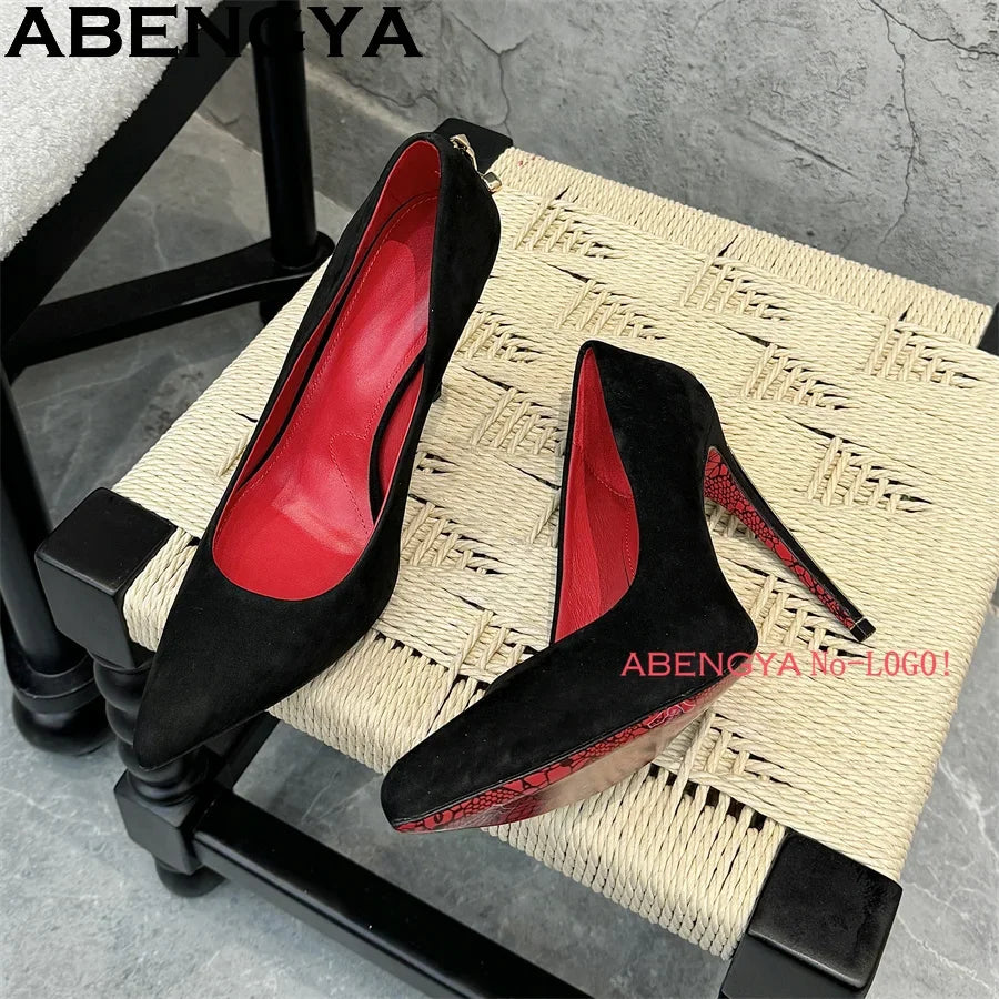 Women’s Pointed Toe Stiletto Heels - Sexy Thin High Heel Gladiator Dress Shoes for Summer Fashion
