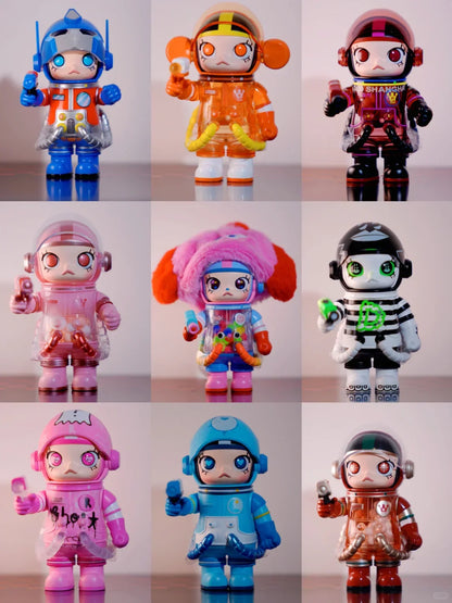 Popmart Mega Space Molly 100% Anniversary Series — 4th Gen Blind Box Collectible Action Figure Toy, Mystery Gift Model