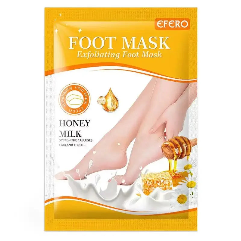 Honey Foot Mask – 1 Pair for Dead Skin & Callus Removal, Exfoliating Foot Treatment, Whitening Foot Spa & Skin Care Tool