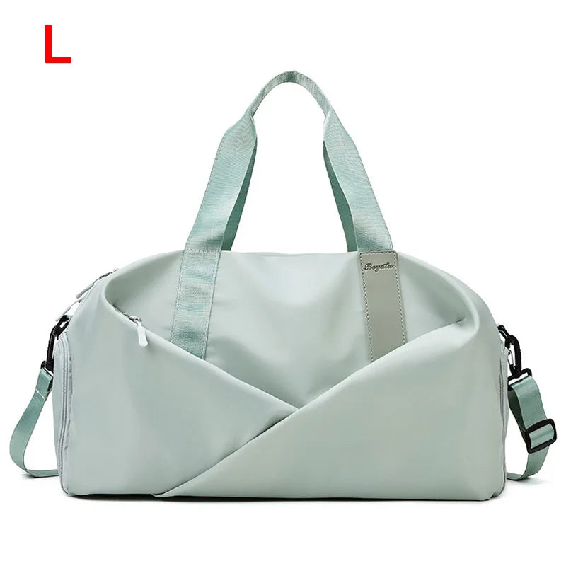 Women's Sports Gym Bag - Travel Dry Wet Tote, Multifunctional Weekend Duffle for Fitness, Yoga & Swimming