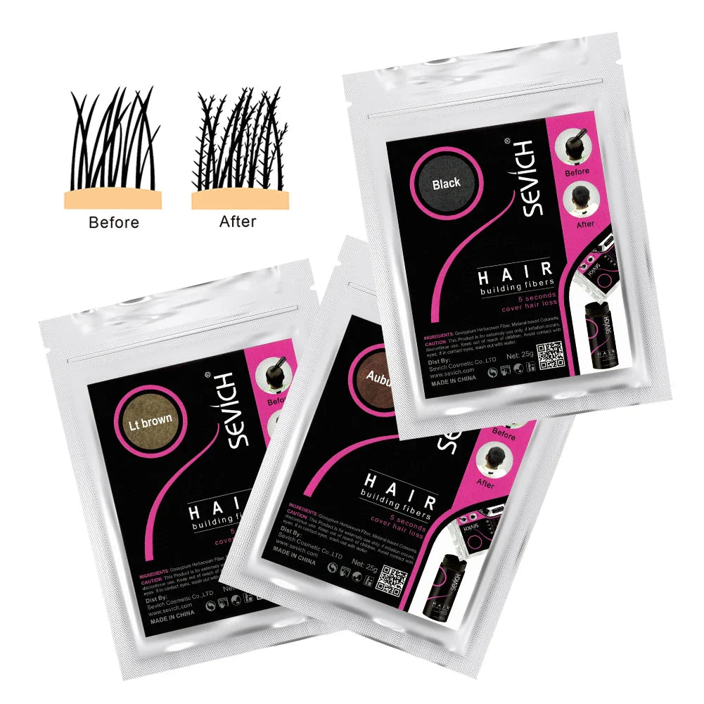 SEVICH Keratin Hair Fiber 100g – Hair Thickening & Building Powder Spray, Instant Regrowth & Hair Loss Concealer