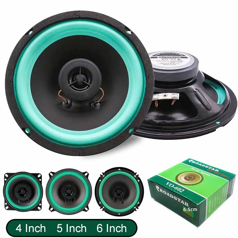 Universal Car Coaxial Speakers 4, 5 & 6.5 Inch - HiFi Full Range Automotive Audio with Enhanced Stereo Sound