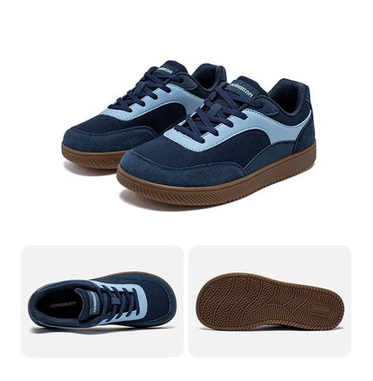 HOBIBEAR Unisex Wide Toe Sneakers — Minimalist Non-Slip Lace-Up Mesh Casual Shoes for Men & Women