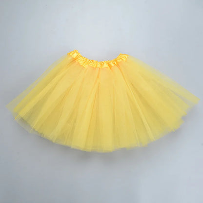 Girls’ Tulle Tutu Skirt – 3-Layer Ballet Mini Skirt for Dance, Birthday Party, Princess Dress 2-8Y
