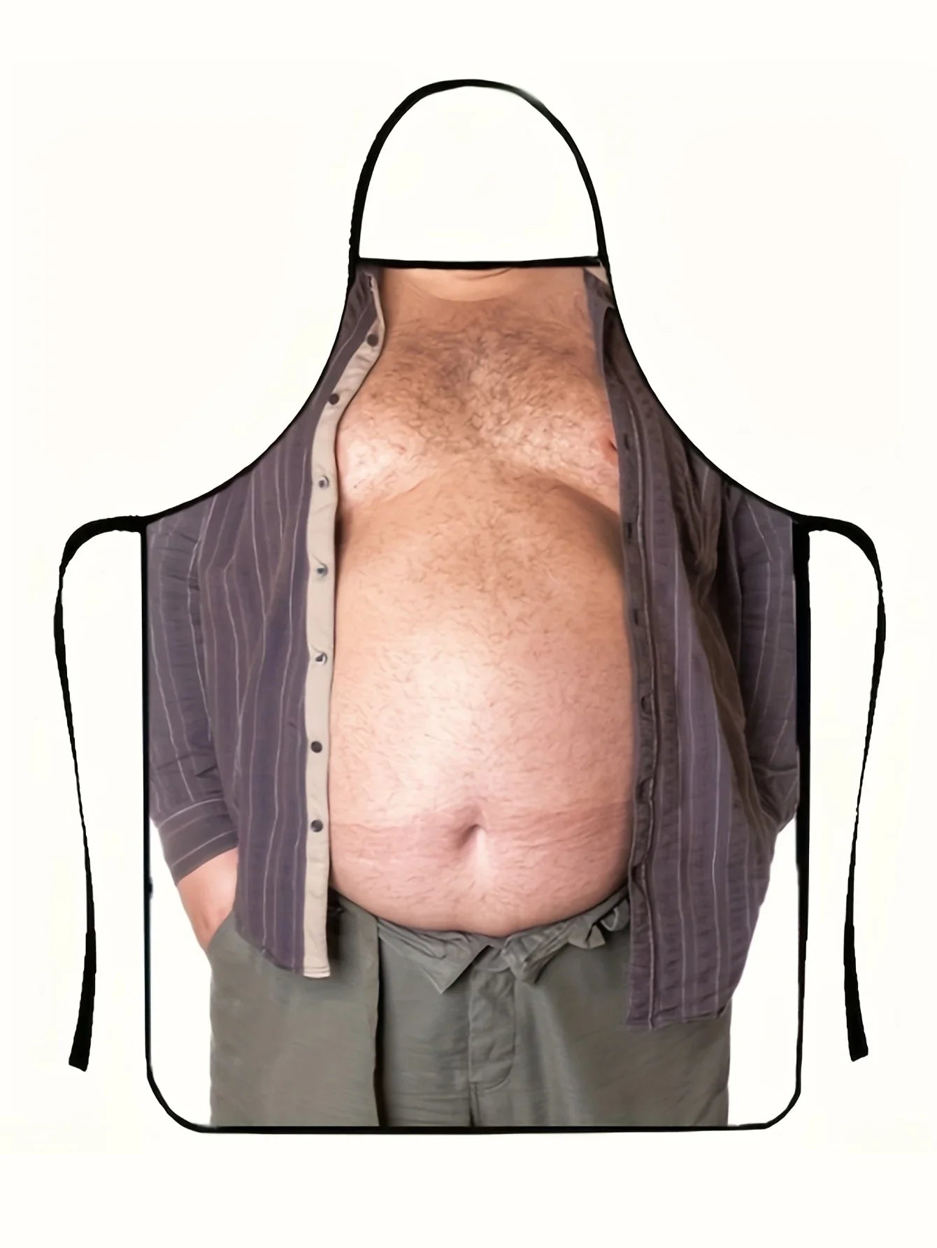 Funny Men's Apron - Beer Belly Party Apron for Cooking, BBQ & Humorous Gatherings