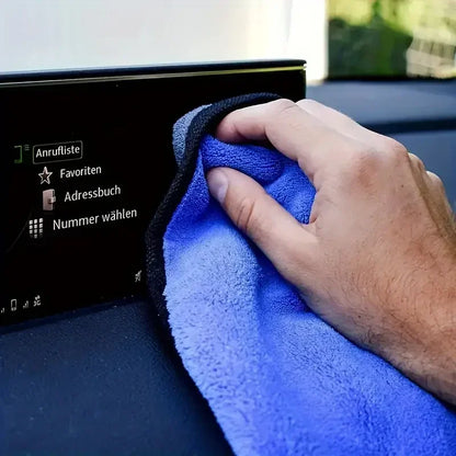 1-4PCS Microfiber Car Wash Towels – Soft, Quick-Drying 500GSM Cloths for Windows, Mirrors & Home Cleaning