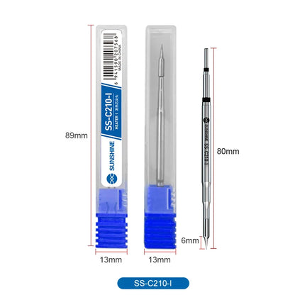 RELIFE Super Fine Soldering Tips C210 C245 C115 – Professional Iron Tips for GVM T210 T115 Stations