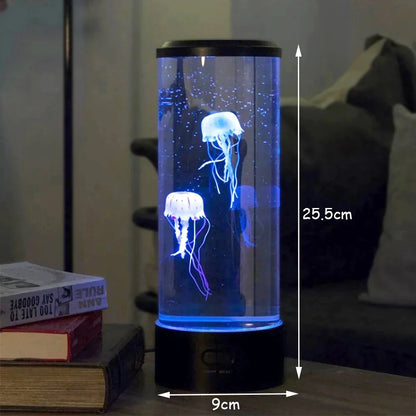 USB/Battery-Powered Color-Changing Jellyfish Lamp - Table Night Light for Children's Bedroom Decor & Birthday Gifts