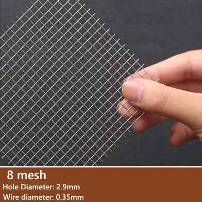 304 Stainless Steel Mesh Filter Sheets 4–400 Mesh Woven Wire Screen 1–5pcs High Quality Filtration Mesh