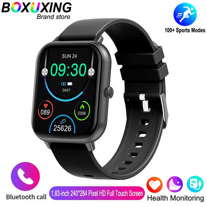 2025 New Smartwatch for Men & Women – Bluetooth Call, Fitness Tracker, Heart Rate Monitor, IP68 Waterproof, Compatible with Xiaomi, iOS & Android