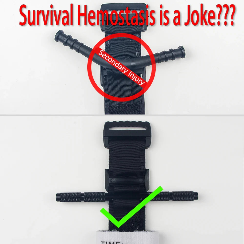 Metal Turnstile Military Survival Tourniquet - Tactical Combat Rotating Medical Emergency Strap for EDC IFAK Gear, CAT Trauma