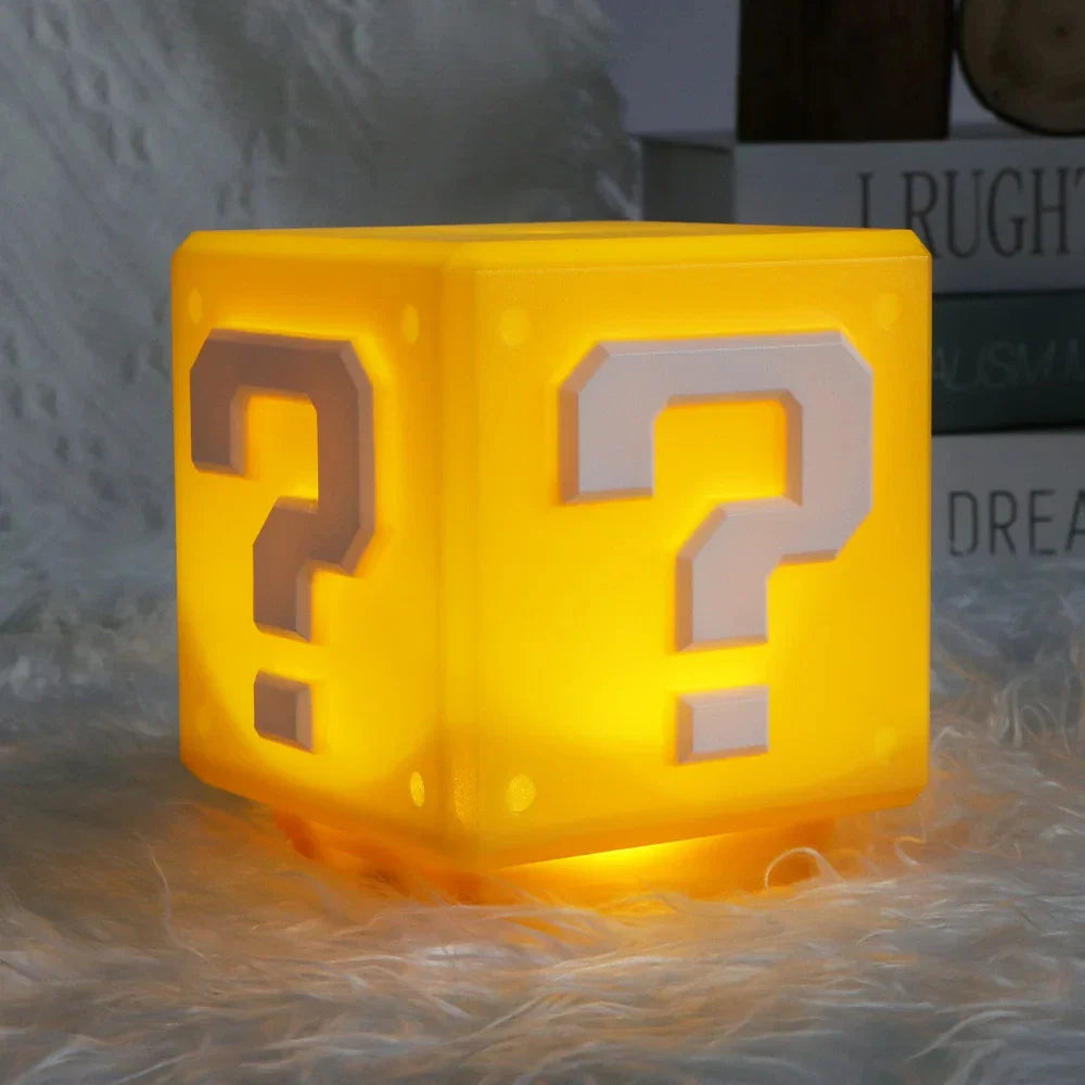 LED Question Mark Night Light with Music — Anime Style USB Rechargeable Bedside Lamp for Children’s Bedroom, Gift
