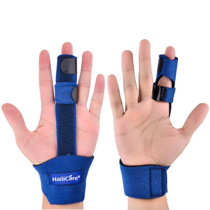 Adjustable Finger Splint Brace — Aluminum Alloy Support for Straightening Broken Fingers, Arthritis & Pain Relief