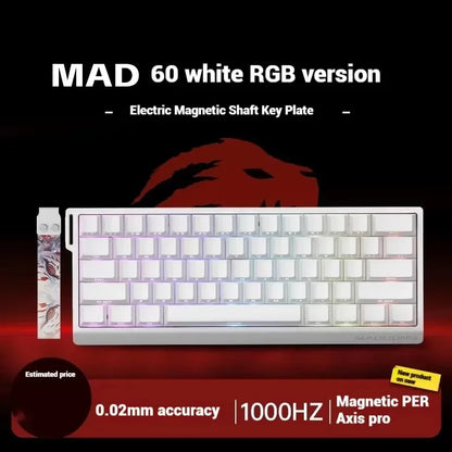 MadCatz MAD60/MAD68 HE 8K Magnetic Switch Gaming Keyboard – 60%/68% Wired RGB Mechanical Keyboard with Rapid Trigger & Custom Keys