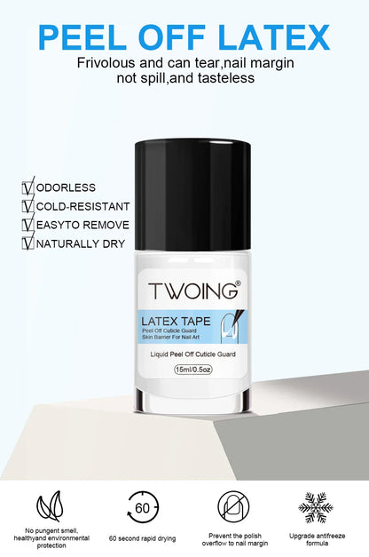 15ml Nail Peel-Off Liquid Latex Tape – Cuticle Guard & Nail Edge Protector for Manicure