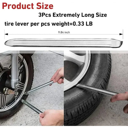 Car Tire Wrench & Rim Opener Tool – Steel Tire Iron Lever for Car, Motorcycle & Bicycle Repair