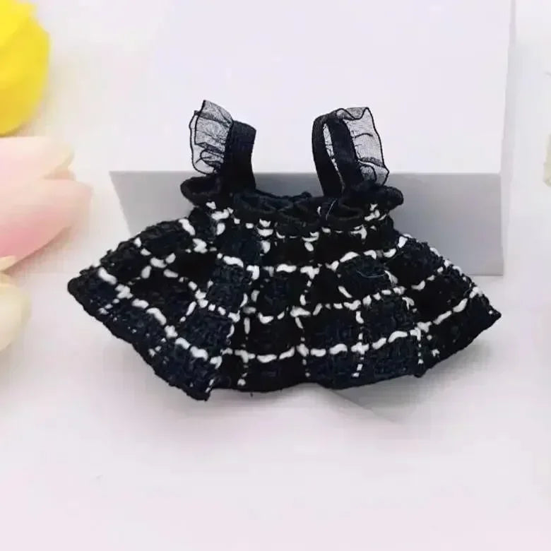 17cm Labubu Doll Clothes Set – Kpop EXO Labubu Idol V1 V2 Skirt & Sweater Outfit, Clothing Gift