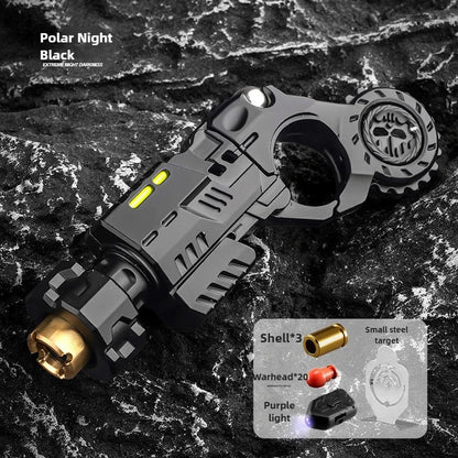 Shell-Ejecting Alloy Toy Pistol Set – Mini Finger Spinning Top Fidget & Sensory Desk Gadget for Teens