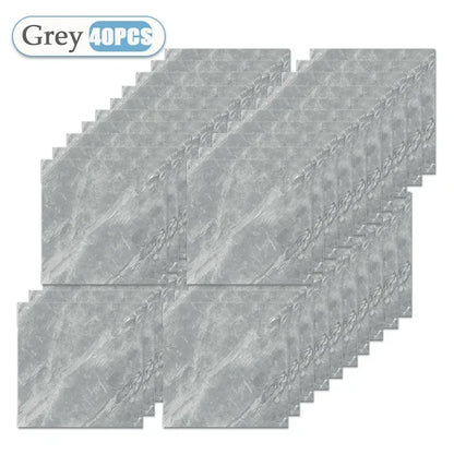 Self-Adhesive Wallpaper Tile Stickers - Waterproof 30x30cm Kitchen & Bathroom Home Decor