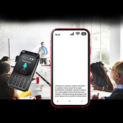 Vandlion V78AI Touchscreen Voice Recorder — Digital Audio & Video Player with 5.3" Display, Bluetooth, and Voice-to-Text Translator