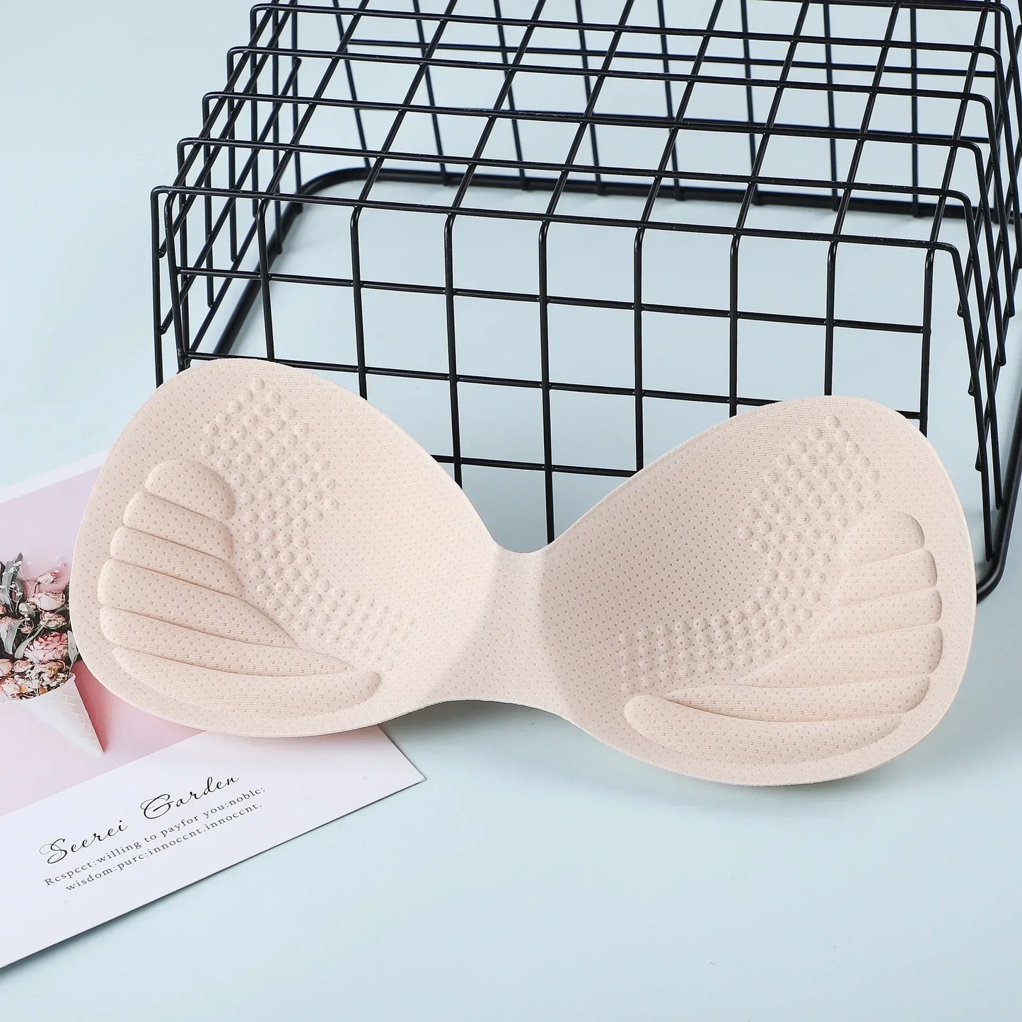 Thick Invisible Removable Push-Up Bra Pads – Latex Swimwear Inserts for Women, Chest Foam Cups
