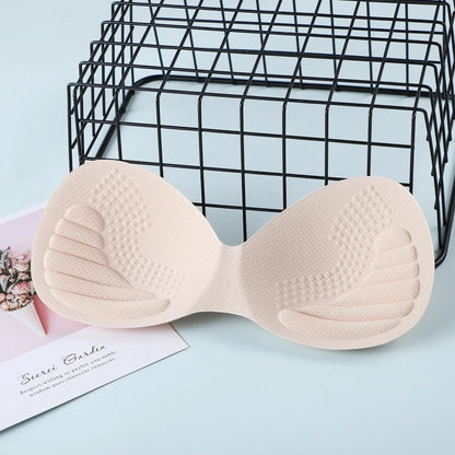 Thick Invisible Removable Push-Up Bra Pads – Latex Swimwear Inserts for Women, Chest Foam Cups