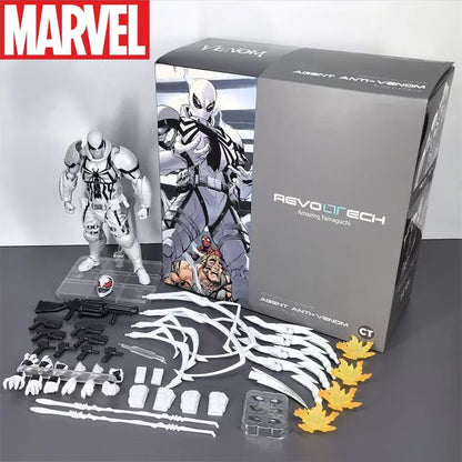 CT White Venom Action Figure – High-Quality KO Model with Accessories, Collectible Figurine Statue Ornament Christmas Gift