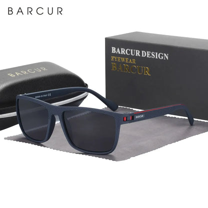 BARCUR TR90 Polarized Sunglasses - Lightweight Sports Eyewear for Men and Women, UVAB Protection