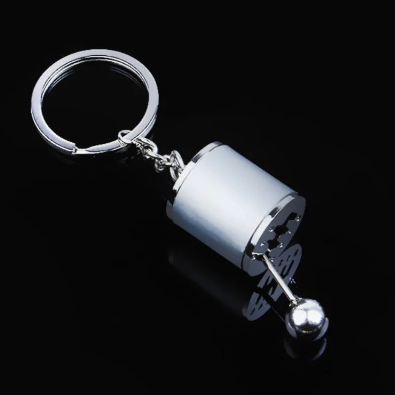 Creative Metal Car Keychain — Zinc Alloy Turbo, Gearbox & Brake Disc Pendant for Men’s Birthday or Dad Gift