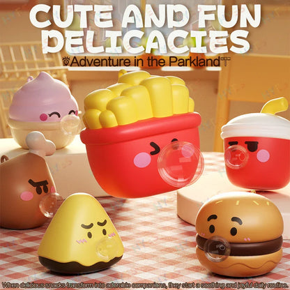 HYES Cartoon Food Pop Bubble Toy – Stress Relief Squeeze Toy for Kids & Adults