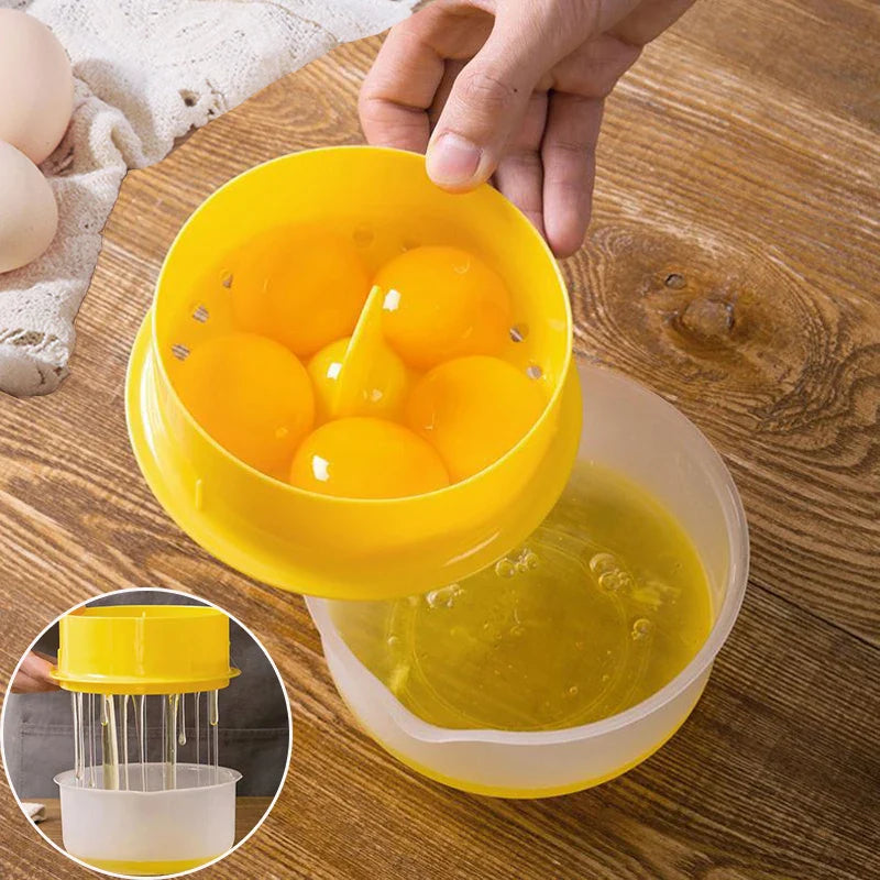 Egg Yolk Separator with Large Capacity - Clear Kitchen Gadget and Baking Tool - Essential Kitchen Accessory