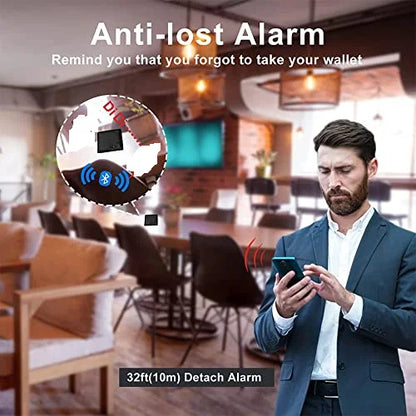 Smart Tracker Wallet for Men - GPS Finder Slim Wallet Gift for Dad, Birthday & Christmas 2025