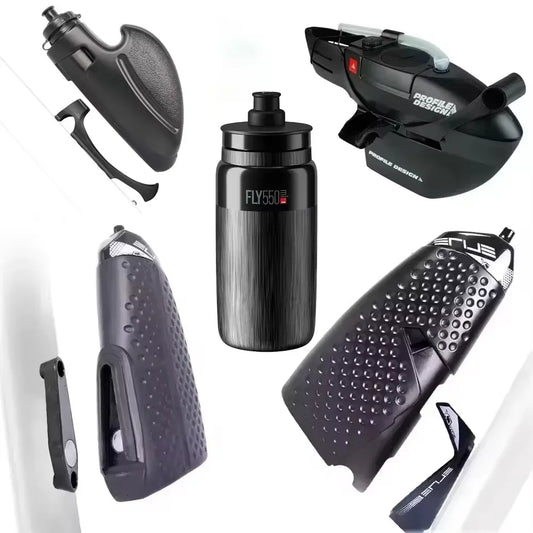 Aero Bicycle Water Bottle – PBA Free Squeeze Bottle for Road, MTB, Time Trial & Track Bikes with Magnetic Mounting Cage