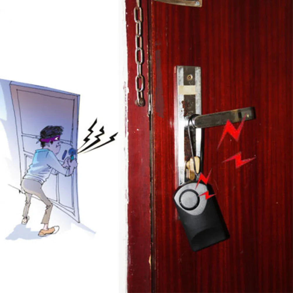 Portable 120dB Wireless Touch Sensor Security Alarm – Loud Door Knob Entry Alert for Anti-Theft, Hotel & Travel Safety