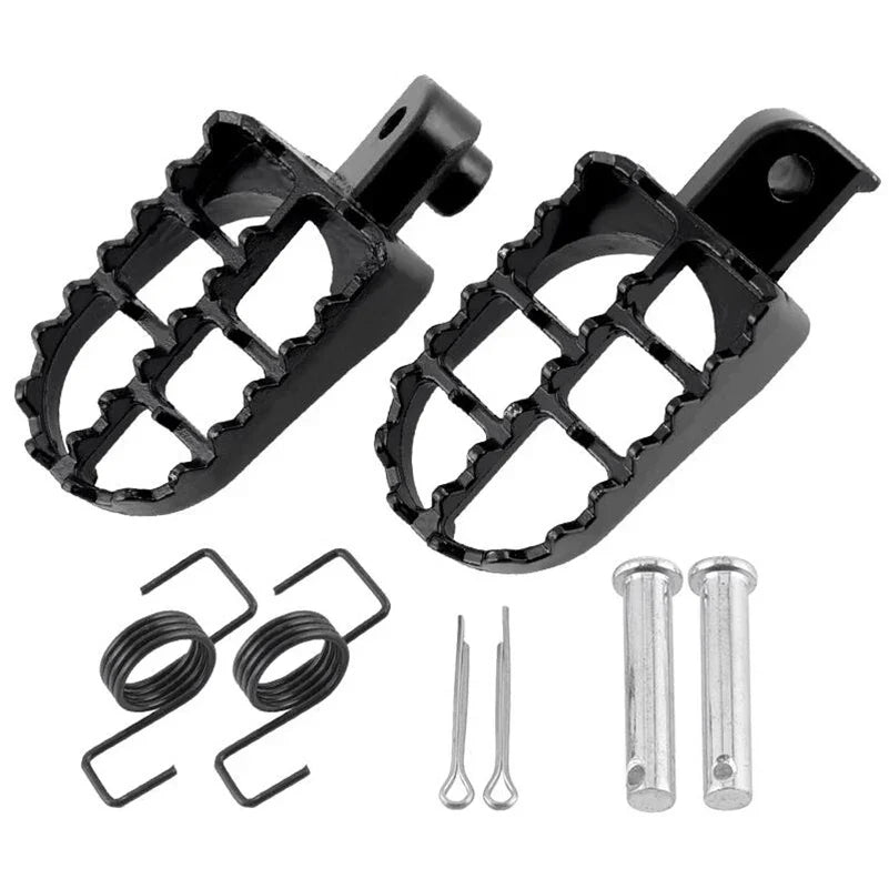 Motorcycle Foot Pegs - Replacement Footrests for Yamaha, Honda CRF/XR Models & Dirt Pit Bikes