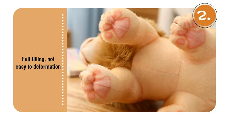 Simulation Tiger & Lion Plush Toy – Kawaii Stuffed Animal Doll, Pillow & Home Decor Gift for Kids