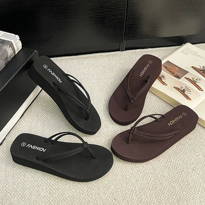 Women’s EVA Wedge Flip Flops - Lightweight Platform Beach Sandals for Summer 2026