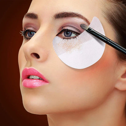 10/20/50/100Pcs Eyeshadow Shields - Disposable Under Eye Patches, Lint-Free Makeup Stickers & Applicators