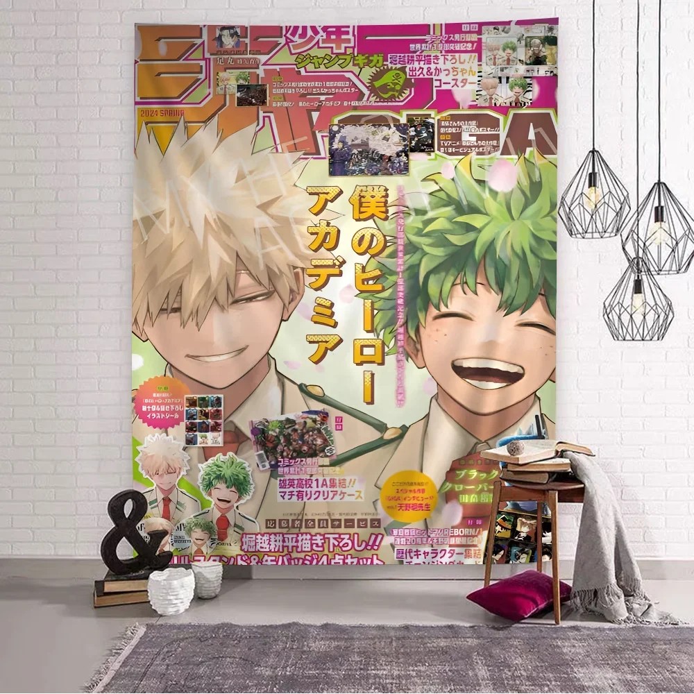 My Hero Academia Anime Tapestry Wall Hanging – Cute Decorative Room Decor for Bedroom, Living Room & Home Interior Styling