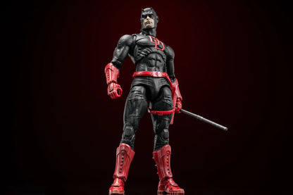 FlefToys Marvel Daredevil Action Figure — 8" Classic Red Shadowland Reborn Black, Devil Defenders Matt Murdock Legends In Stock