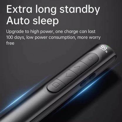Wireless Remote Control Page Turner – Rechargeable Digital Display Clicker with Volume Controller